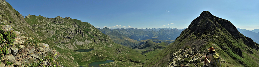 Salendo sul Monte Tribortoi, vista panoramica